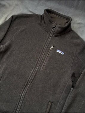 Patagonia Mens Better Sweater Jacket Black Full Zip Fleece Size M